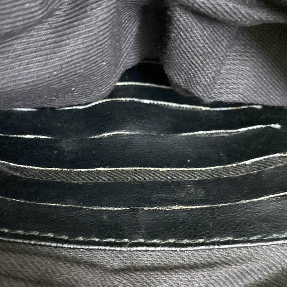 Allan Edwards Nylon Patent Leather Trim CrossBody Bag - Picture 11 of 16